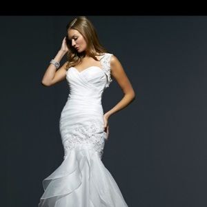 Tulip style wedding gown